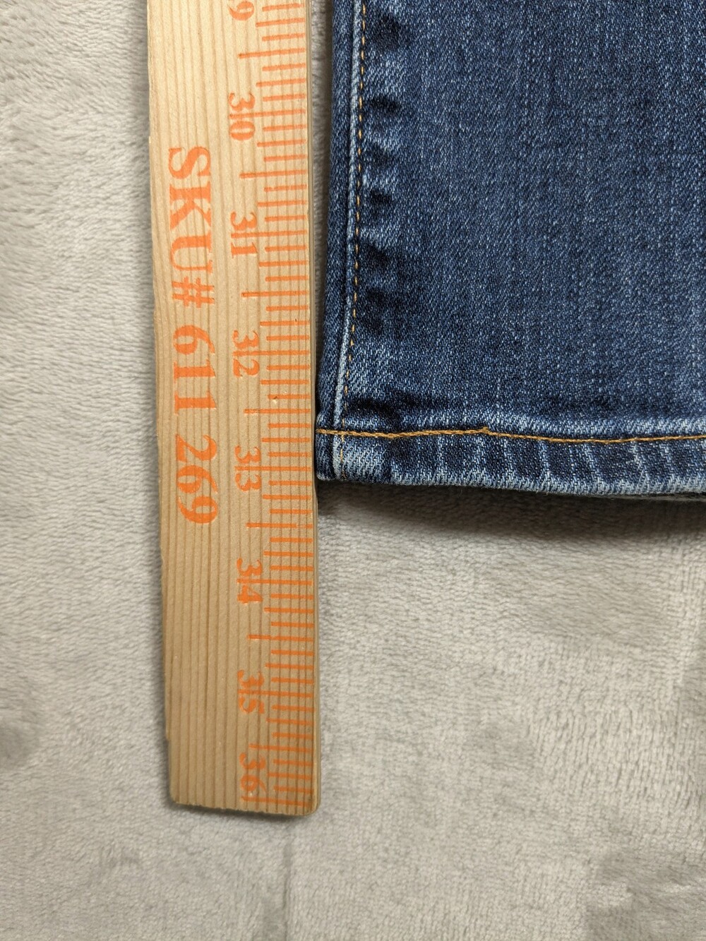 AG Adriano Goldschmied Mens 36 Matchbox Slim Straight Blue Stretch Jeans - Picture 11 of 16